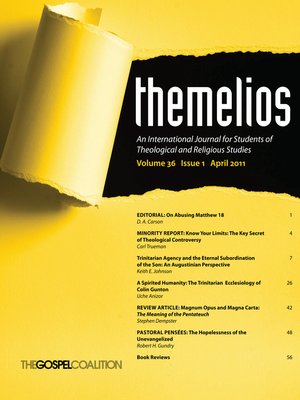 cover image of Themelios, Volume 36, Issue 1